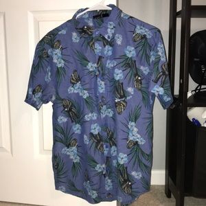 Star Wars Chewbacca Floral Button Up Shirt